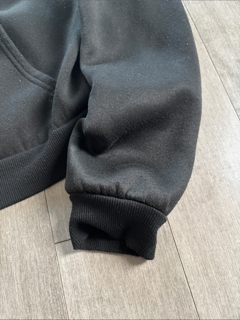 SHEIN Black Cropped Zip Hoodie - Picture 3 of 9